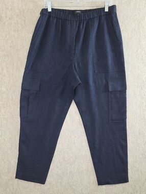 Theory Linen Ankle Cargo Pants - Size L